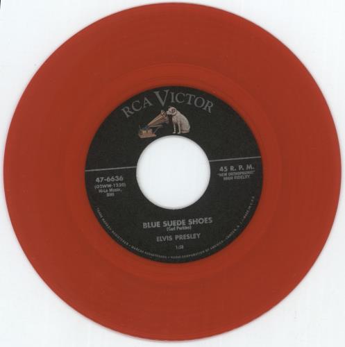 Elvis Presley Blue Suede Shoes 7" vinyl single (7 inch record / 45) US ELV07BL889897