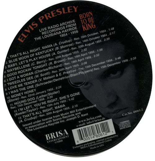 Elvis Presley Born To Be King CD album (CDLP) German ELVCDBO588043