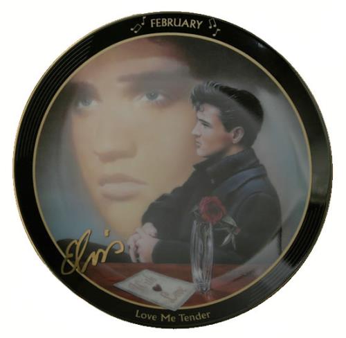 Elvis Presley Bradford Exchange Display Plate - February memorabilia UK ELVMMBR468045