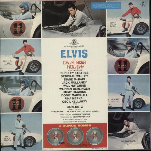 Elvis Presley California Holiday vinyl LP album (LP record) French ELVLPCA887266