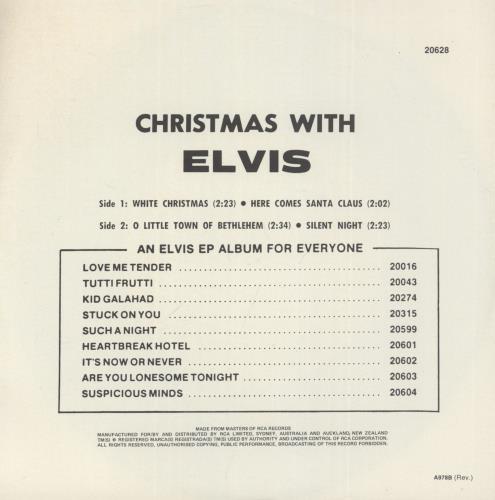 Elvis Presley Christmas With Elvis 7" vinyl single (7 inch record / 45) Australian ELV07CH378549
