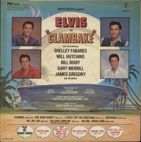 Elvis Presley Clambake - laminated p/s vinyl LP album (LP record) French ELVLPCL560639