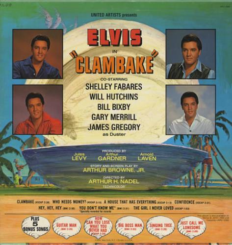 Elvis Presley Clambake vinyl LP album (LP record) US ELVLPCL252053