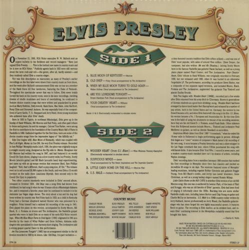 Elvis Presley Country Music - Sealed vinyl LP album (LP record) US ELVLPCO877962