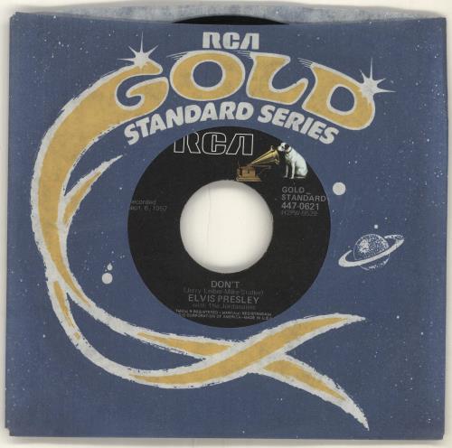 Elvis Presley Don't 7" vinyl single (7 inch record / 45) US ELV07DO698457