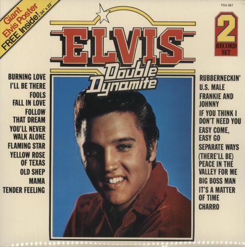 Elvis Presley Double Dynamite + Poster 2-LP vinyl record set (Double LP Album) UK ELV2LDO63324