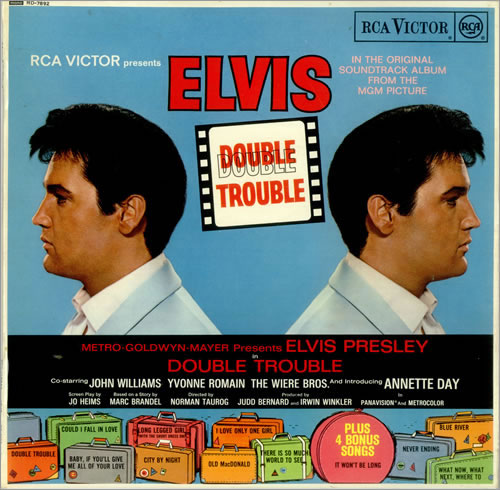 Elvis Presley Double Trouble - Test Pressing vinyl LP album (LP record) UK ELVLPDO452665