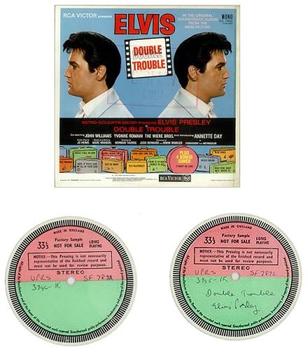 Elvis Presley Double Trouble - Test Pressing vinyl LP album (LP record) UK ELVLPDO452665