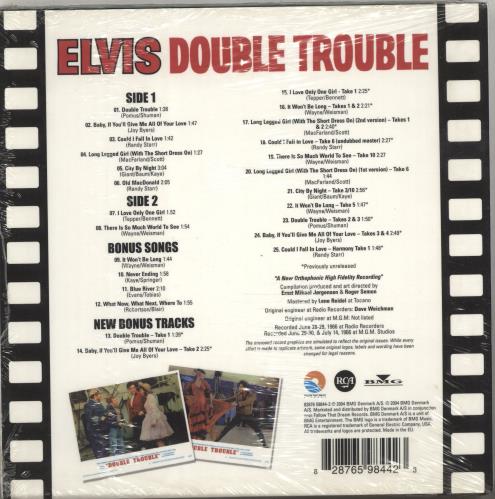 Elvis Presley Double Trouble - Tri-fold Sleeve - Sealed CD album (CDLP) Danish ELVCDDO703383