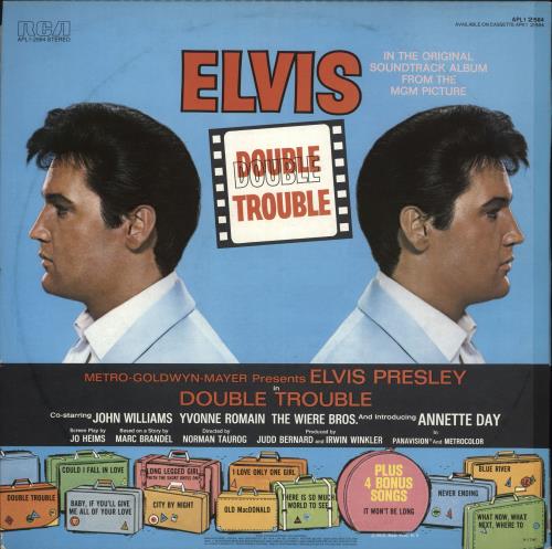 Elvis Presley Double Trouble vinyl LP album (LP record) Australian ELVLPDO715204
