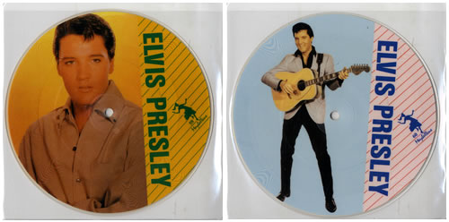 Elvis Presley E-L-V-I-S 7" Picture Disc Set 7" vinyl picture disc (7 inch picture disc single) Danish ELV7PEL553990