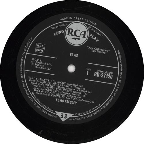 Elvis Presley Elvis - 1st - DG - Scalloped vinyl LP album (LP record) UK ELVLPEL187998