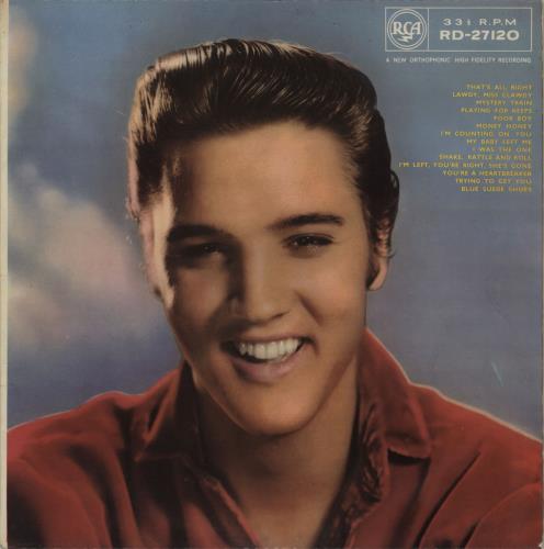 Elvis Presley Elvis - 1st/2nd Transitional - VG vinyl LP album (LP record) UK ELVLPEL758680