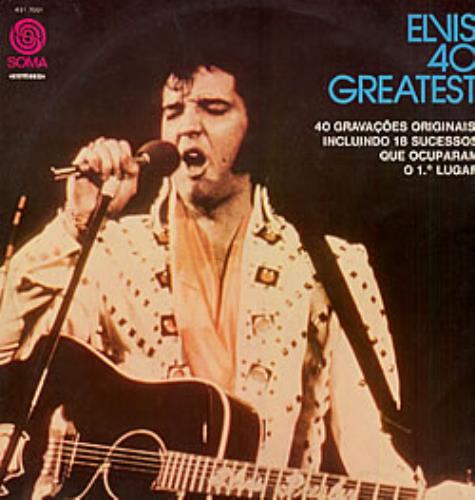 Elvis Presley Elvis' 40 Greatest 2-LP vinyl record set (Double LP Album) Brazilian ELV2LEL239178