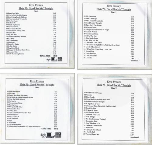 Elvis Presley Elvis 75: Good Rockin' Tonight CD-R acetate US ELVCREL495608
