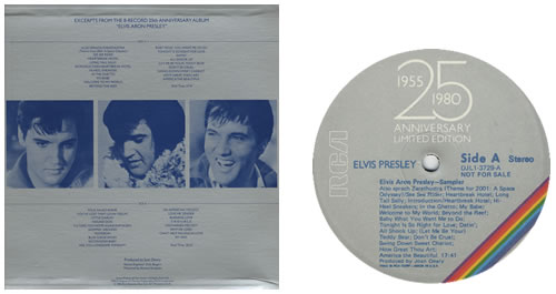 Elvis Presley Elvis Aaron Presley Sampler vinyl LP album (LP record) US ELVLPEL57114