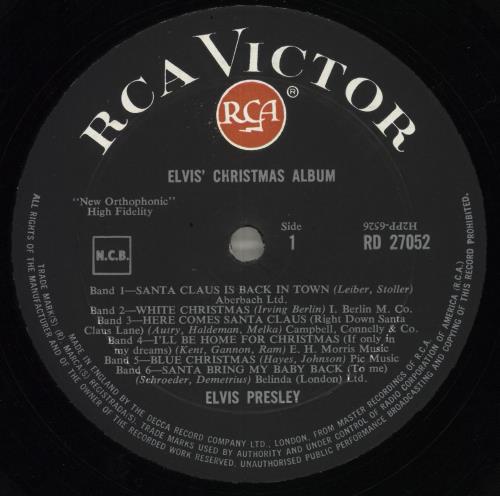 Elvis Presley Elvis' Christmas Album - 2nd vinyl LP album (LP record) UK ELVLPEL54891