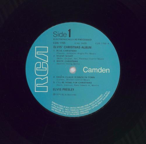 Elvis Presley Elvis' Christmas Album vinyl LP album (LP record) UK ELVLPEL848569