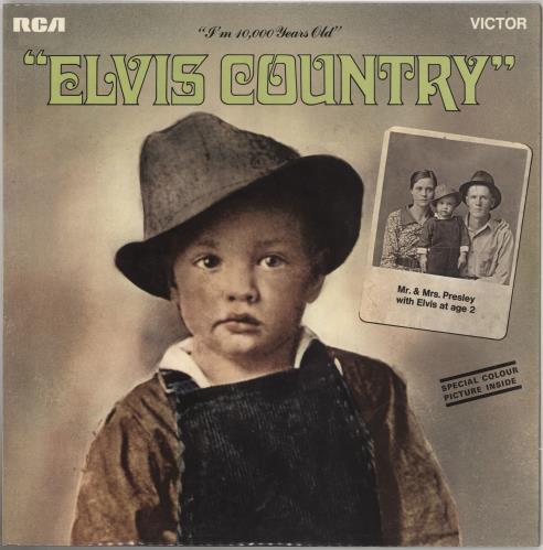 Elvis Presley Elvis Country + Print - Laminated vinyl LP album (LP record) UK ELVLPEL139229