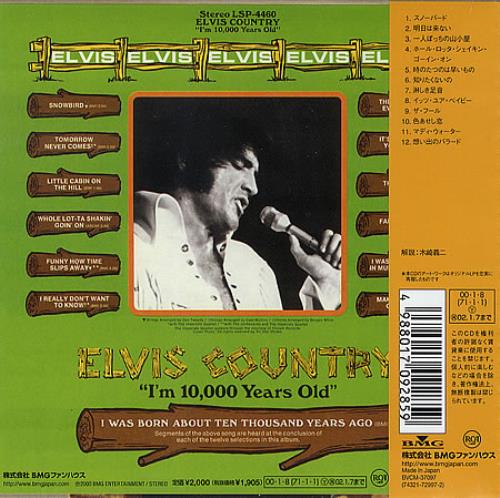 Elvis Presley Elvis Country [I'm 10,000 Years Old] CD album (CDLP) Japanese ELVCDEL392242