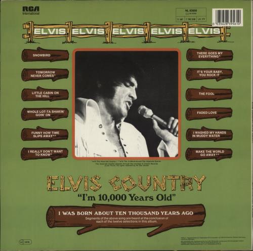 Elvis Presley Elvis Country vinyl LP album (LP record) German ELVLPEL370909
