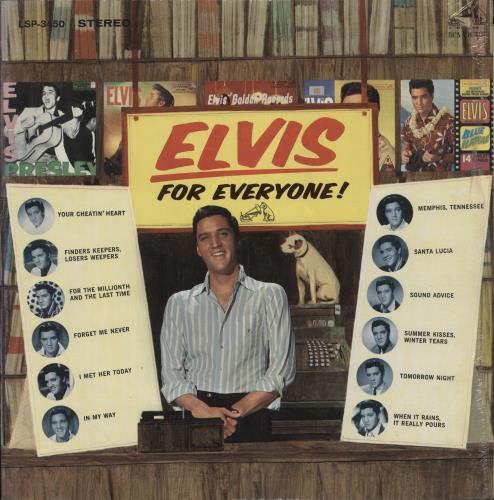Elvis Presley Elvis For Everyone! - Shrink vinyl LP album (LP record) US ELVLPEL888493