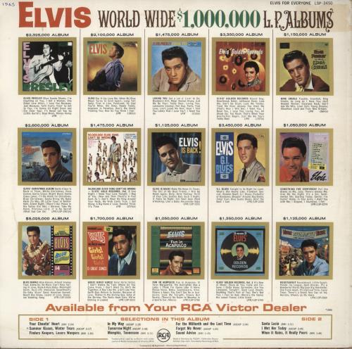 Elvis Presley Elvis For Everyone! vinyl LP album (LP record) German ELVLPEL698292