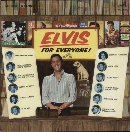 Elvis Presley Elvis For Everyone! vinyl LP album (LP record) US ELVLPEL807814