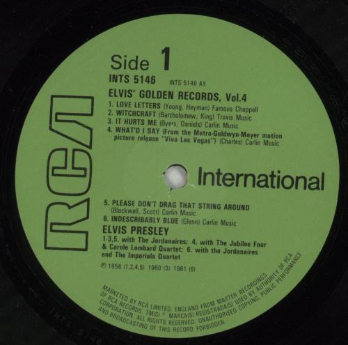 Elvis Presley Elvis' Gold Records - Volume 4 vinyl LP album (LP record) UK ELVLPEL653073