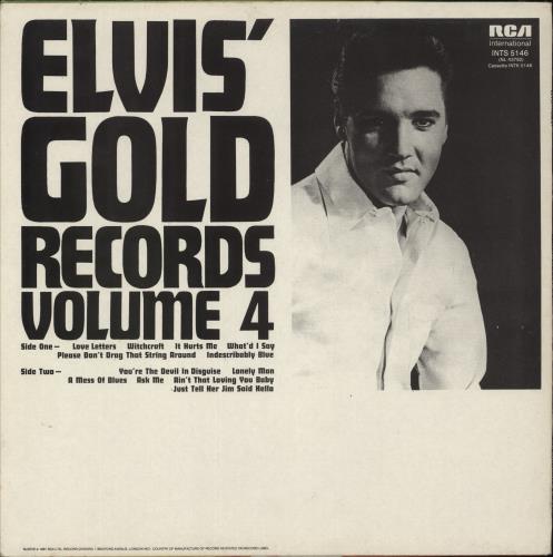 Elvis Presley Elvis' Gold Records - Volume 4 vinyl LP album (LP record) UK ELVLPEL653073