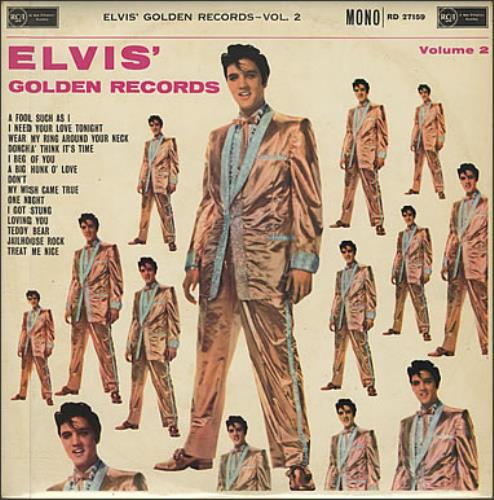 Elvis Presley Elvis' Golden Records - Vol. 2 - Silver Spot - EX vinyl LP album (LP record) UK ELVLPEL371529