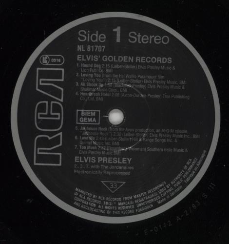 Elvis Presley Elvis' Golden Records vinyl LP album (LP record) UK ELVLPEL876824