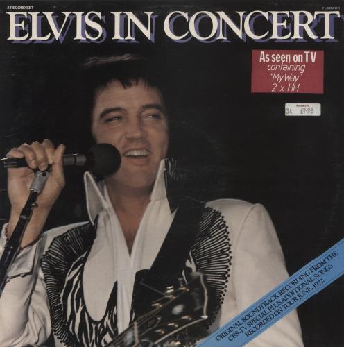 Elvis Presley Elvis In Concert - Hype Stickered 2-LP vinyl record set (Double LP Album) UK ELV2LEL877957
