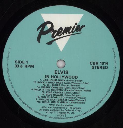 Elvis Presley Elvis In Hollywood vinyl LP album (LP record) UK ELVLPEL738045