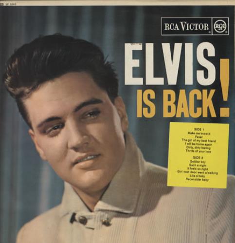 Elvis Presley Elvis Is Back! - 4th vinyl LP album (LP record) UK ELVLPEL279299