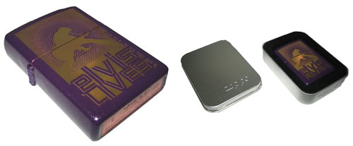 Elvis Presley Elvis Lives Zippo Lighter memorabilia UK ELVMMEL374906