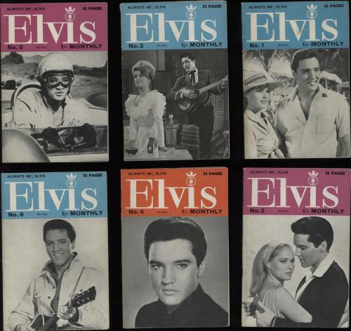 Elvis Presley Elvis Monthly - 5th Year - 12 Issues magazine UK ELVMAEL752670