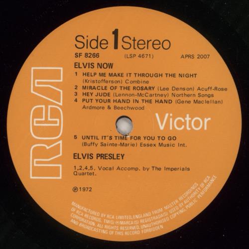Elvis Presley Elvis Now - Front Laminated vinyl LP album (LP record) UK ELVLPEL876004