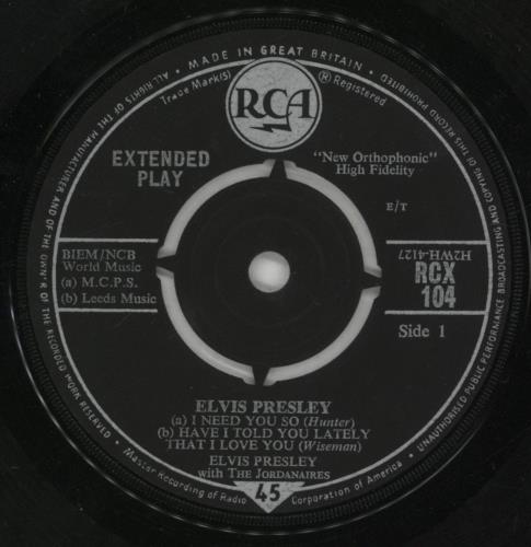 Elvis Presley Elvis Presley E.P. - McN6/61 7" vinyl single (7 inch record / 45) UK ELV07EL875895