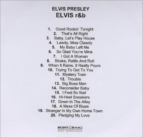 Elvis Presley Elvis R&B/Elvis Movies/Elvis Live CD-R acetate UK ELVCREL374433