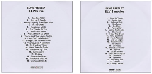 Elvis Presley Elvis R&B/Elvis Movies/Elvis Live CD-R acetate UK ELVCREL374433