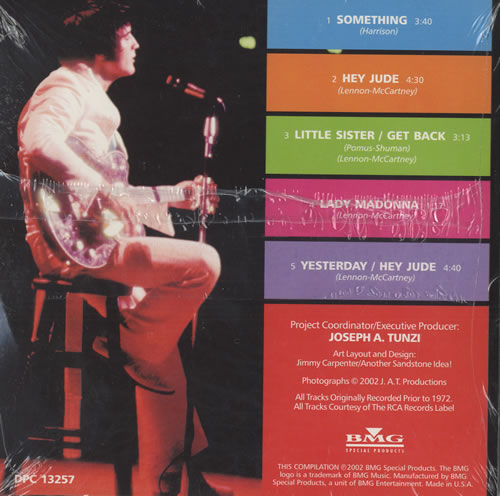 Elvis Presley Elvis Sings Beatle's Songs CD single (CD5 / 5") US ELVC5EL467191