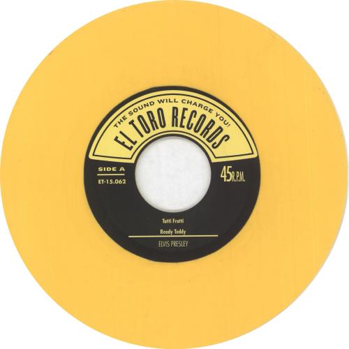 Elvis Presley Elvis Sings The Hits Of Specialty - Yellow vinyl 7" vinyl single (7 inch record / 45) Spanish ELV07EL726011