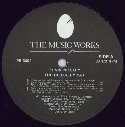 Elvis Presley Elvis: The Hillbilly Cat vinyl LP album (LP record) US ELVLPEL832018