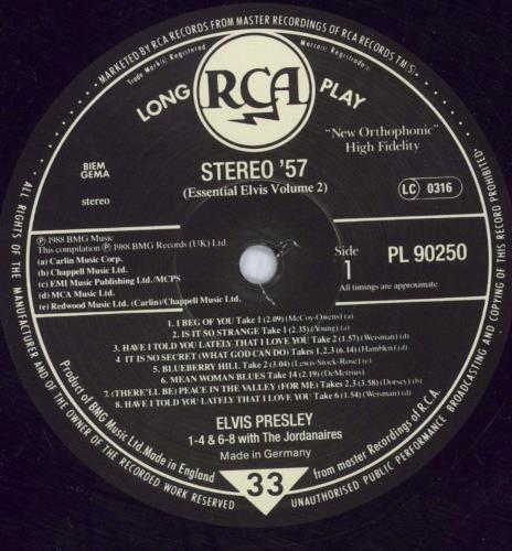 Elvis Presley Essential Elvis Volume 2 - EX vinyl LP album (LP record) German ELVLPES343091