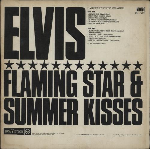 Elvis Presley Flaming Star & Summer Kisses - Red Spot vinyl LP album (LP record) UK ELVLPFL133206