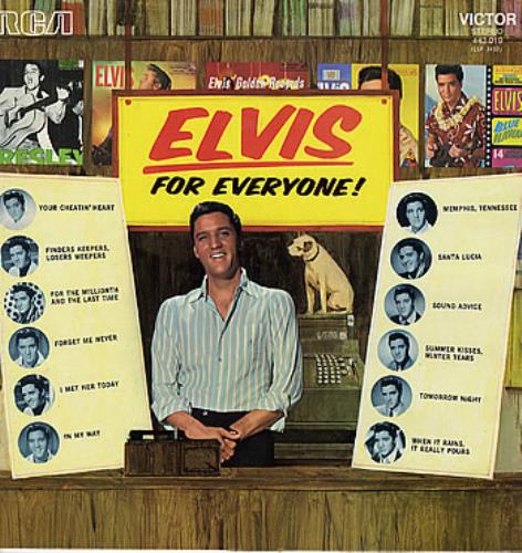Elvis Presley For Everyone! vinyl LP album (LP record) French ELVLPFO294251