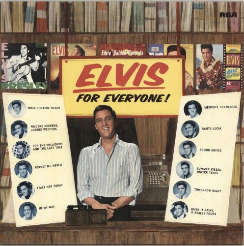 Elvis Presley For Everyone! vinyl LP album (LP record) German ELVLPFO698292