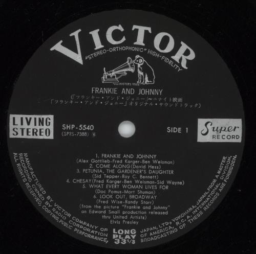 Elvis Presley Frankie And Johnny - 1,800 Obi vinyl LP album (LP record) Japanese ELVLPFR880023