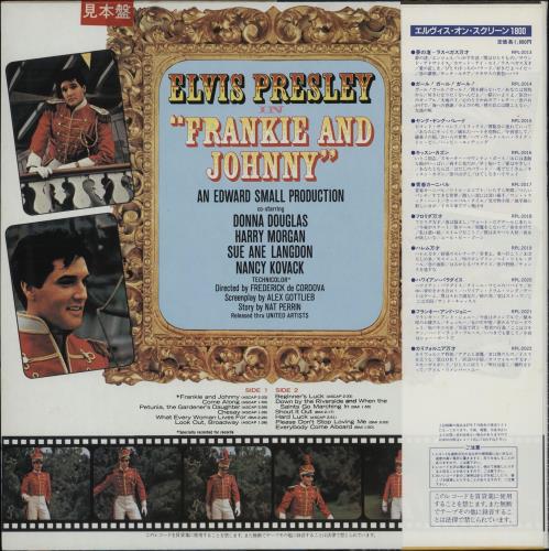 Elvis Presley Frankie And Johnny vinyl LP album (LP record) Japanese ELVLPFR222585
